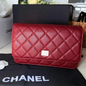 Cartera/Clutch Chanel Clásico con Solapa (Triple A - Granate)