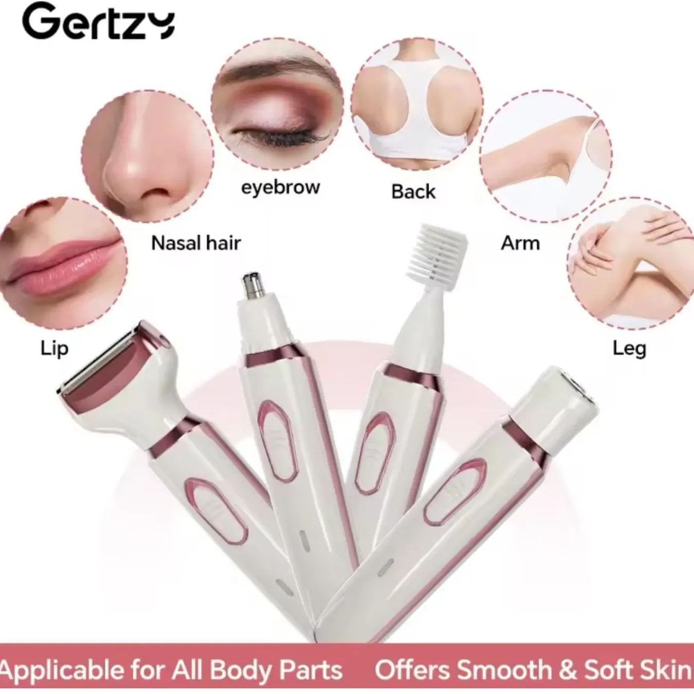 Gertzy – Grooming Kit 4 en 1 (Modelo MG3028)