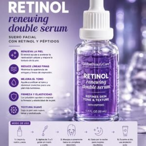 Suero Facial con retinol y péptidos