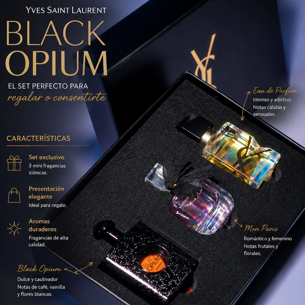 Set 3 mini fragancias Yves Saint Laurent.