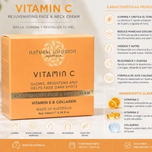 Crema Natural Infusion Australia – Vitamin C Rejuvenating Face & Neck Cream